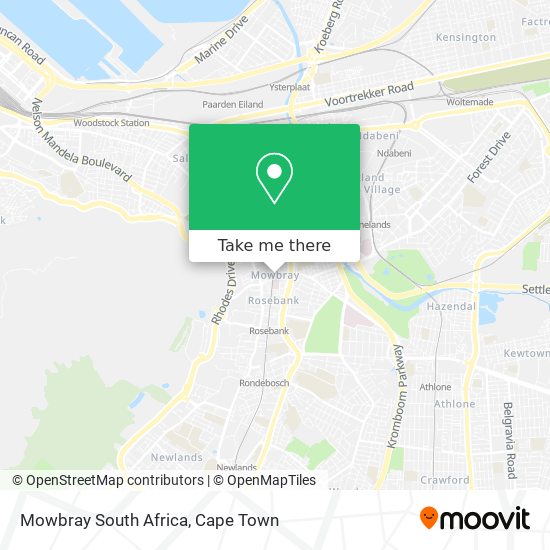 Mowbray South Africa map