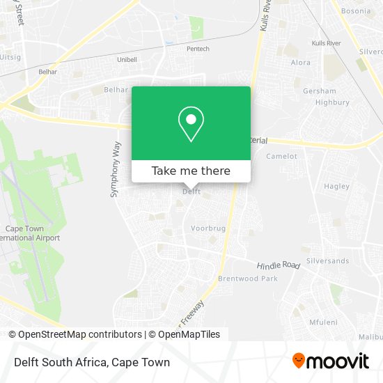 Delft South Africa map