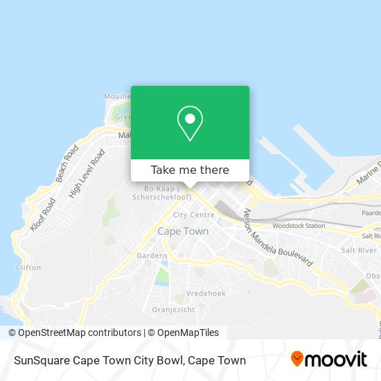 SunSquare Cape Town City Bowl map