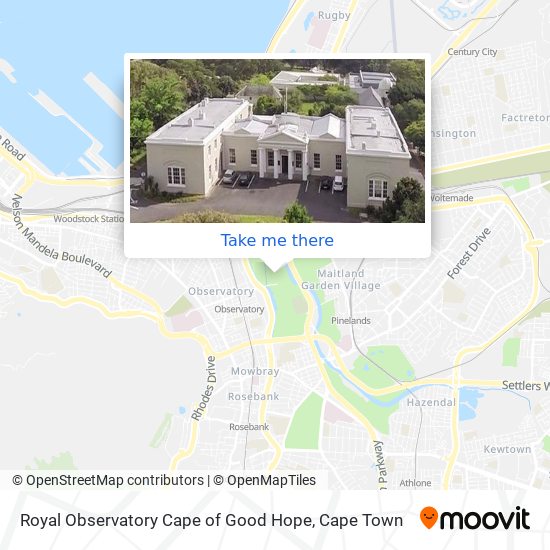 Royal Observatory Cape of Good Hope map