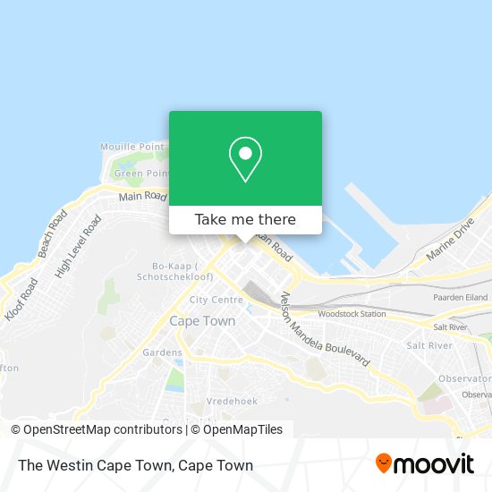 The Westin Cape Town map