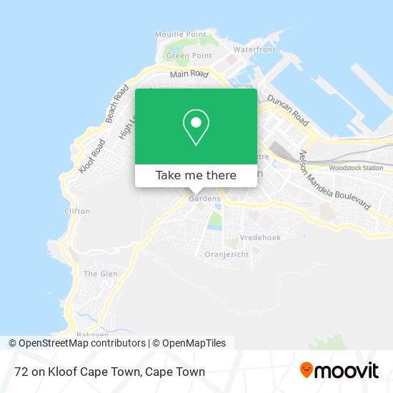 72 on Kloof Cape Town map