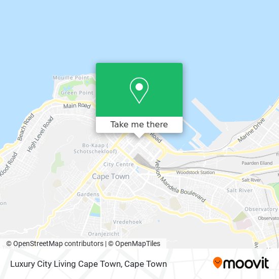 Luxury City Living Cape Town map