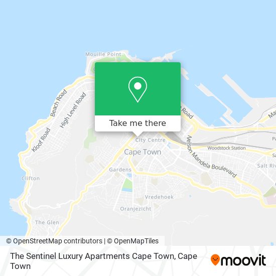The Sentinel Luxury Apartments Cape Town map