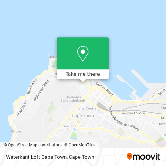 Waterkant Loft Cape Town map