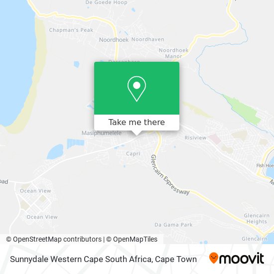 Sunnydale Western Cape South Africa map