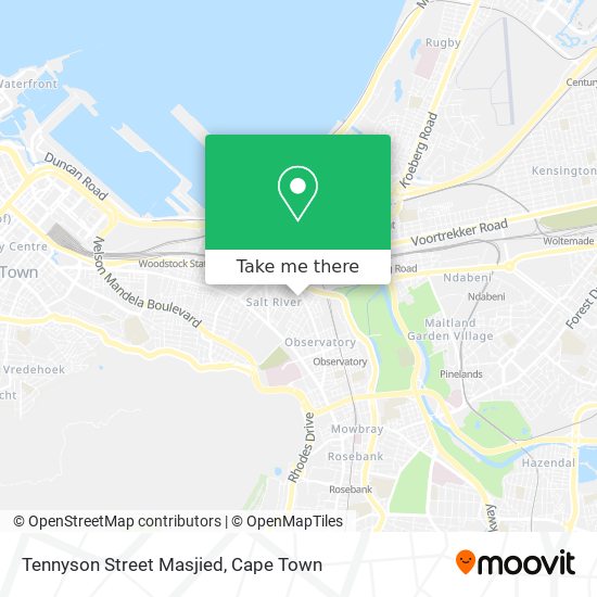 Tennyson Street Masjied map