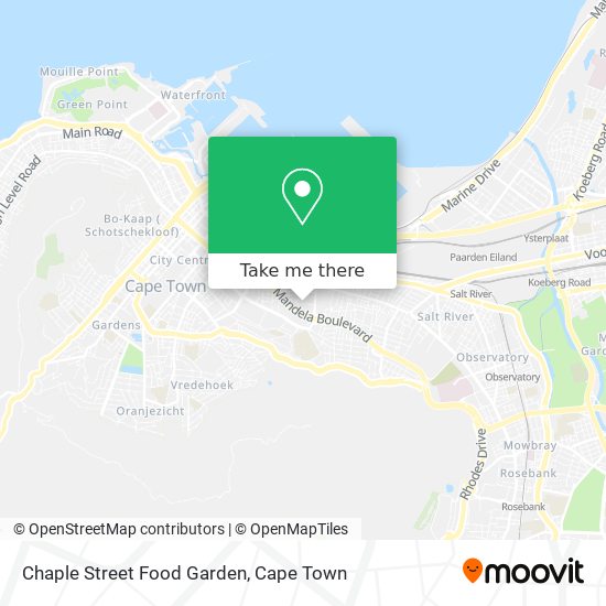 Chaple Street Food Garden map