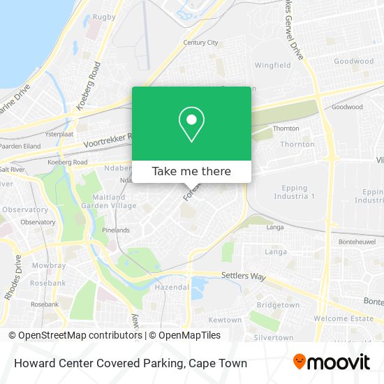 Howard Center Covered Parking map