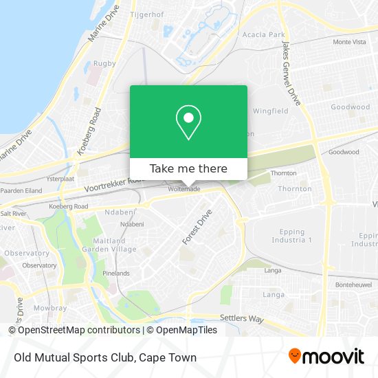 Old Mutual Sports Club map