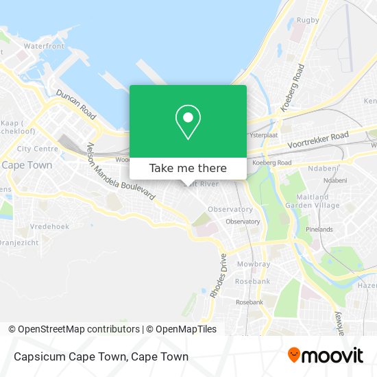 Capsicum Cape Town map