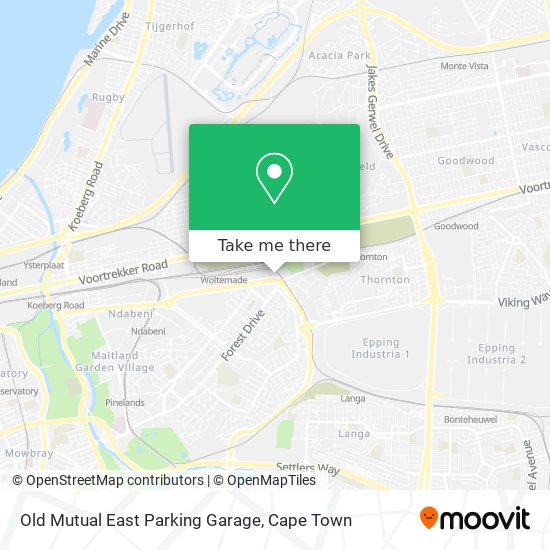 Old Mutual East Parking Garage map