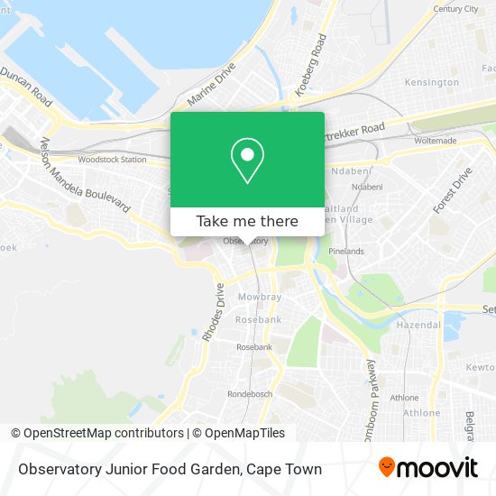 Observatory Junior Food Garden map