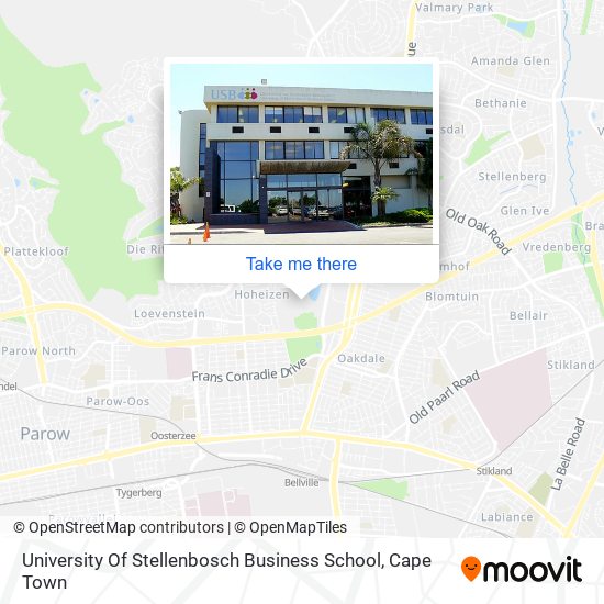 University Of Stellenbosch Business School map
