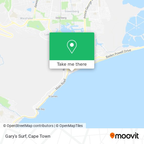Gary's Surf map