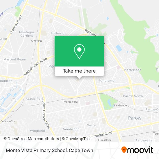 Monte Vista Primary School map