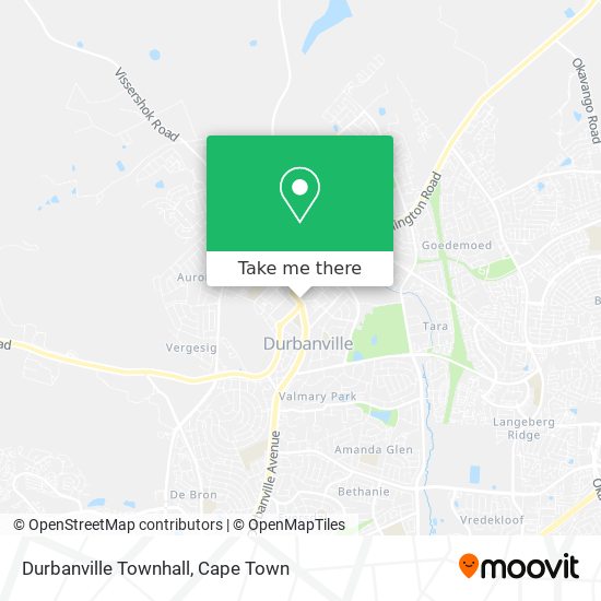 Durbanville Townhall map