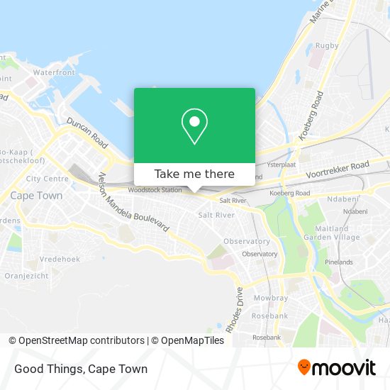 Good Things map