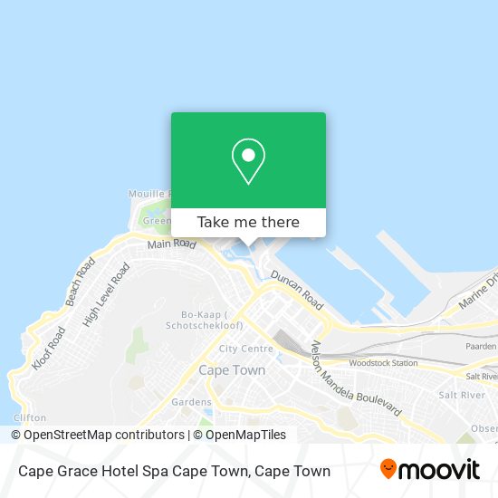 Cape Grace Hotel Spa Cape Town map