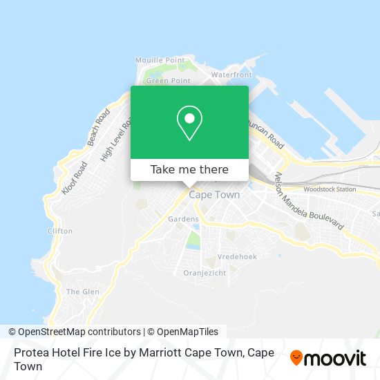 Protea Hotel Fire Ice by Marriott Cape Town map