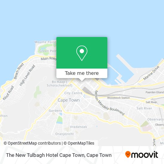 The New Tulbagh Hotel Cape Town map
