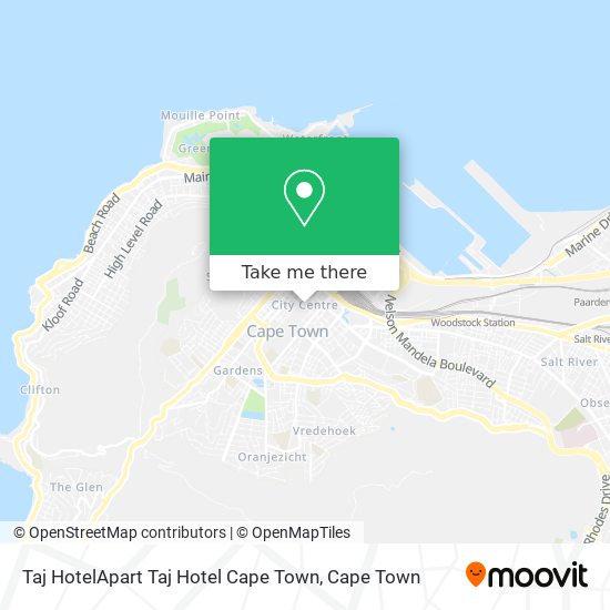 Taj HotelApart Taj Hotel Cape Town map