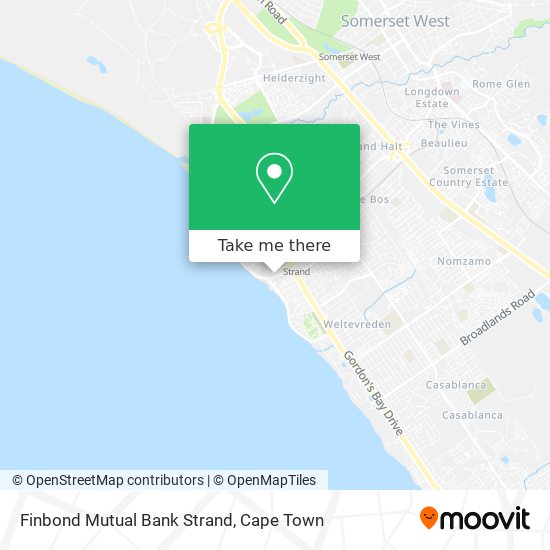 Finbond Mutual Bank Strand map