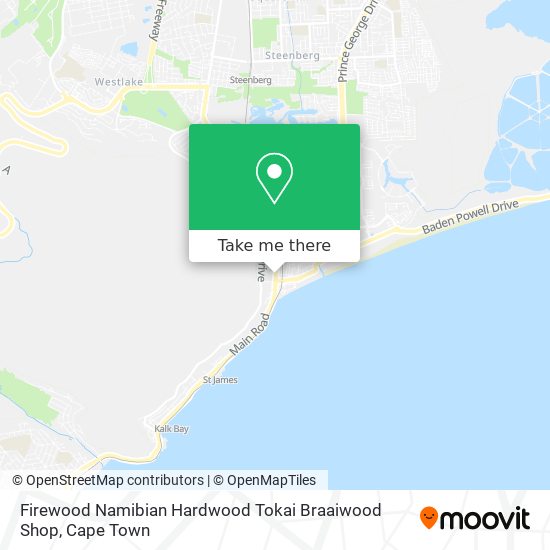 Firewood Namibian Hardwood Tokai Braaiwood Shop map