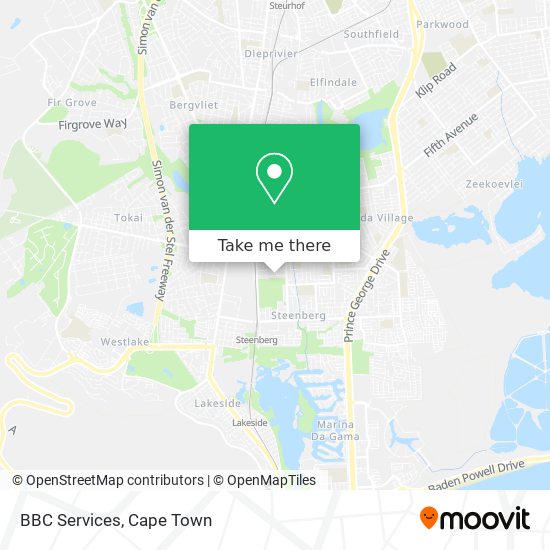 BBC Services map