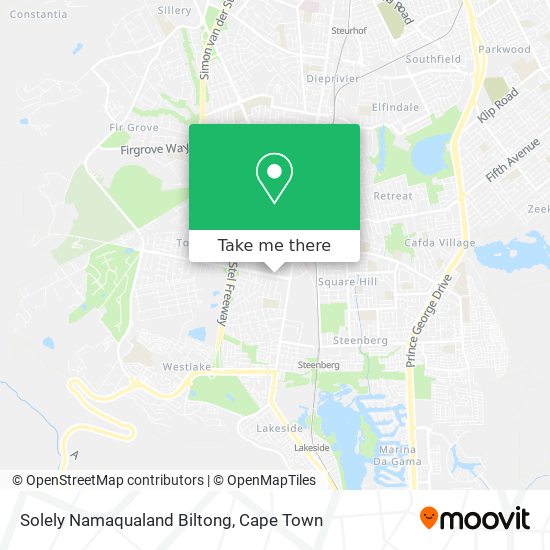 Solely Namaqualand Biltong map