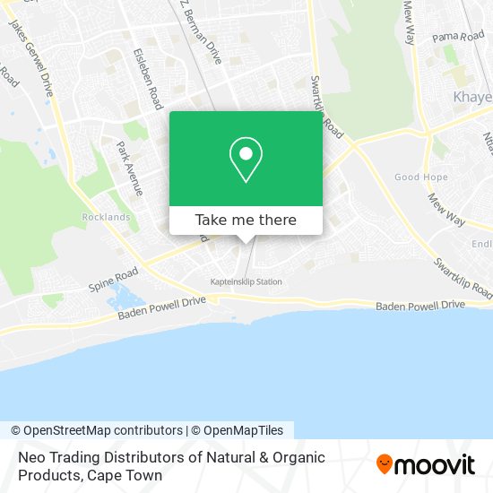 Neo Trading Distributors of Natural & Organic Products map