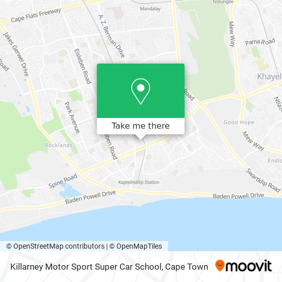 Killarney Motor Sport Super Car School map