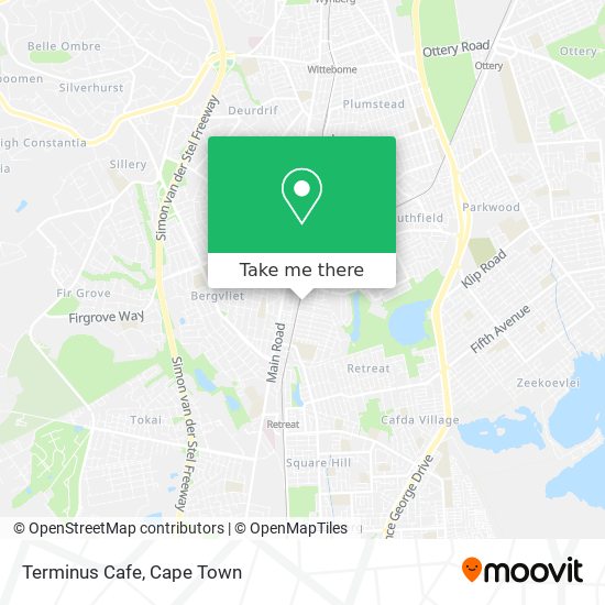 Terminus Cafe map