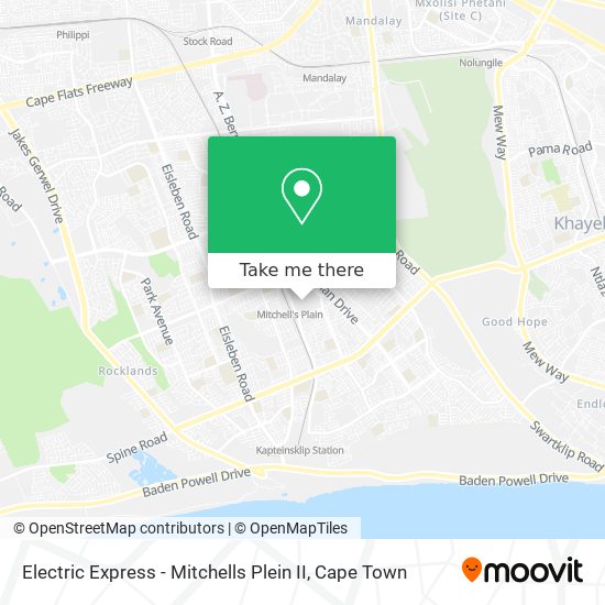 Electric Express - Mitchells Plein II map