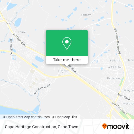 Cape Heritage Construction map