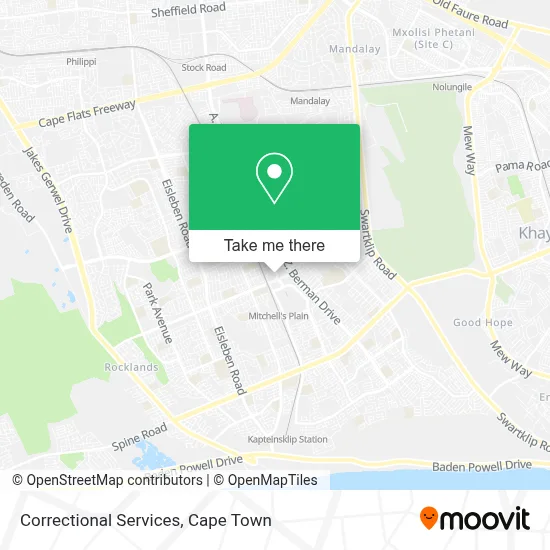 Correctional Services map