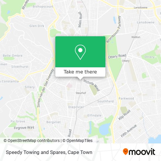 Speedy Towing and Spares map