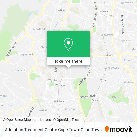 Addiction Treatment Centre Cape Town map