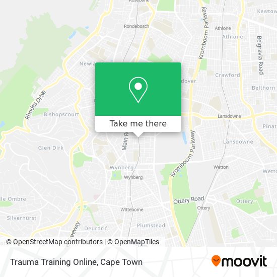 Trauma Training Online map