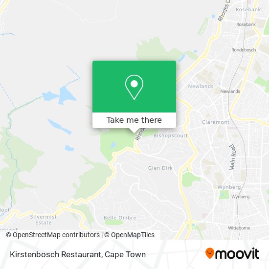 Kirstenbosch Restaurant map
