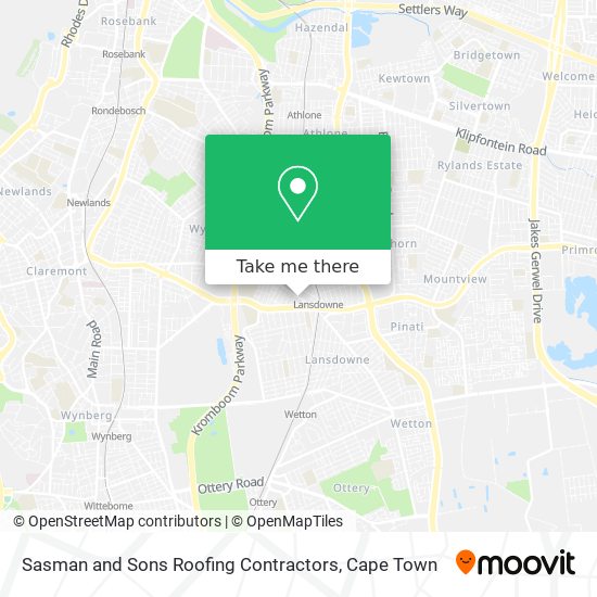 Sasman and Sons Roofing Contractors map