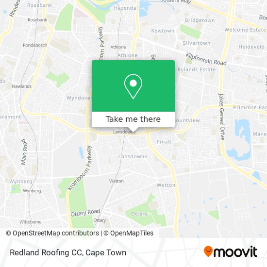 Redland Roofing CC map