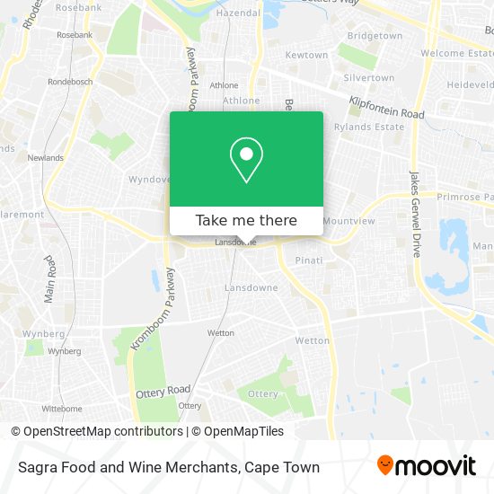 Sagra Food and Wine Merchants map