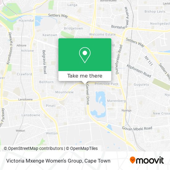 Victoria Mxenge Women's Group map
