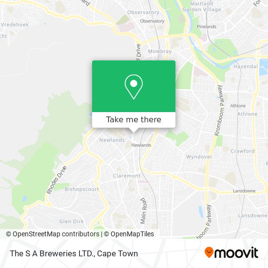 The S A Breweries LTD. map