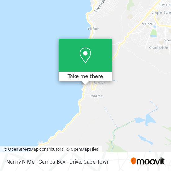 Nanny N Me - Camps Bay - Drive map