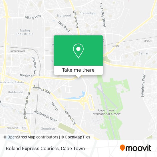 Boland Express Couriers map