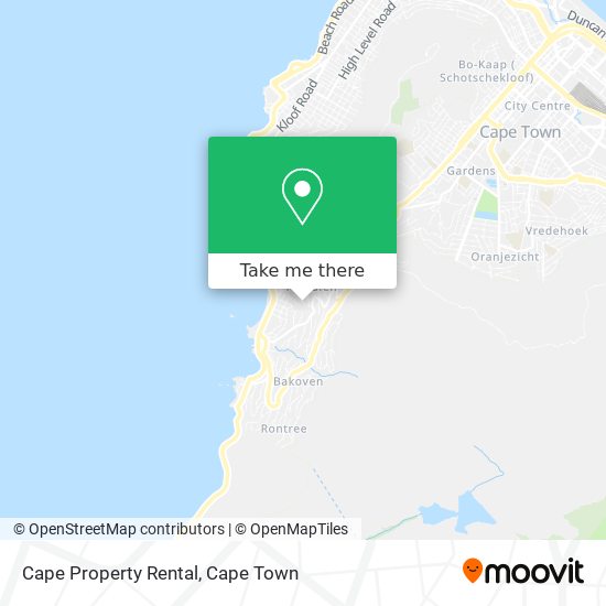Cape Property Rental map