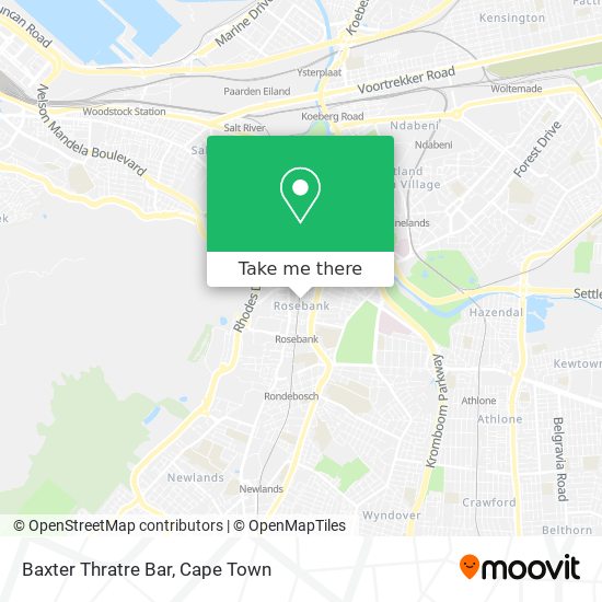 Baxter Thratre Bar map