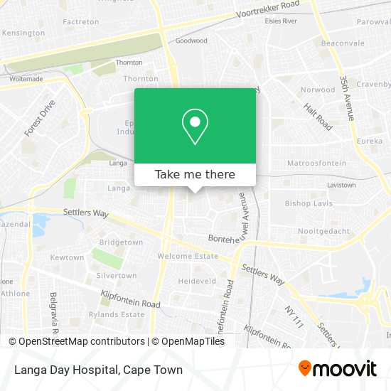 Langa Day Hospital map